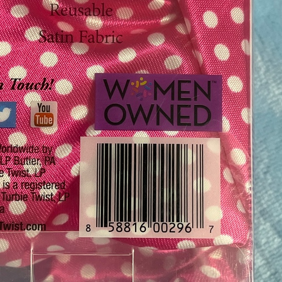 NEW Turbie Twist Stylin' Shower Cap Pink Polka Dot - Picture 6 of 8